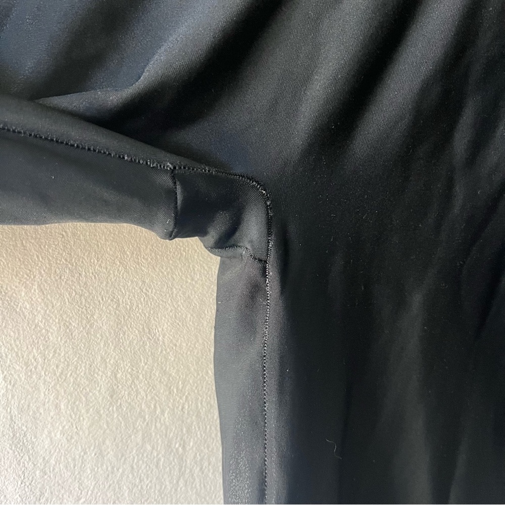 Spanx Black Faux Leather Leggings Size Large Petite - Picture 4 of 6